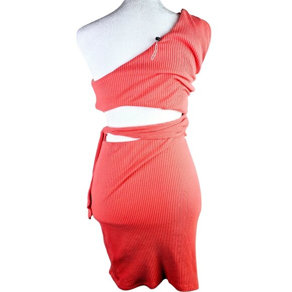 Lovers and Friends Alexander Coral Ribbed Jersey Cut-out with Tie Accent Dress - Picture 6 of 8